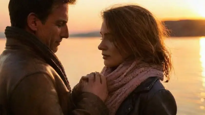 Pareja unida supera desafíos al atardecer