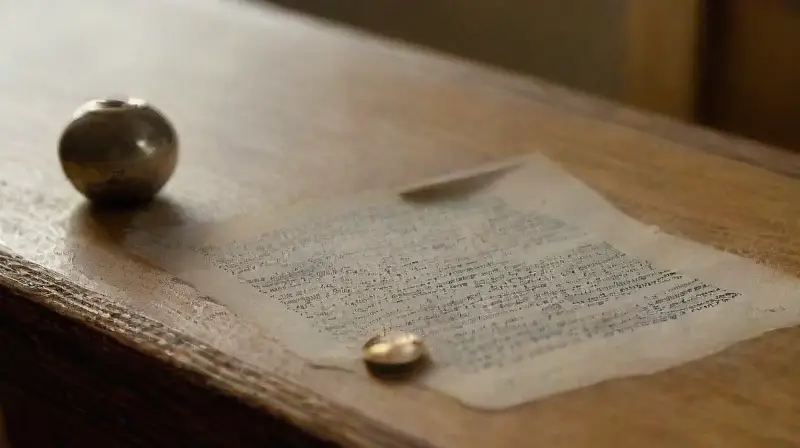 Una mesa vieja guarda cartas y recuerdos