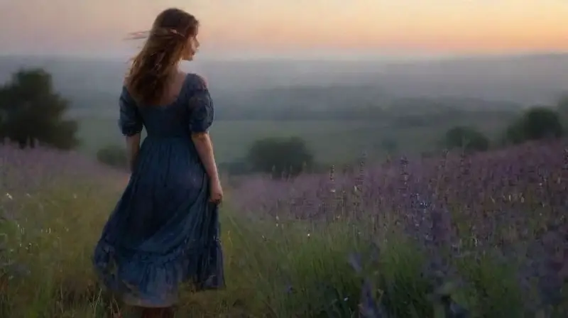 Una mujer contempla el cielo estrellado