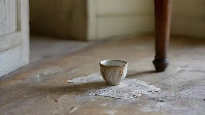 Una habitación decadente refleja pérdida silenciosa