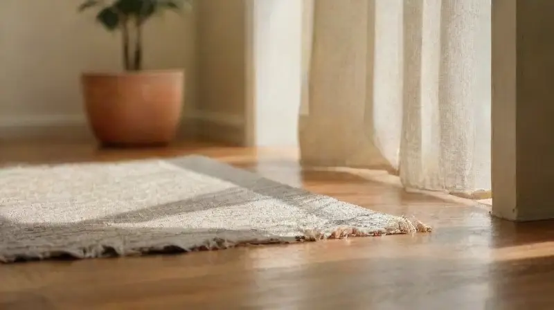 Una habitación serena bañada por luz matinal