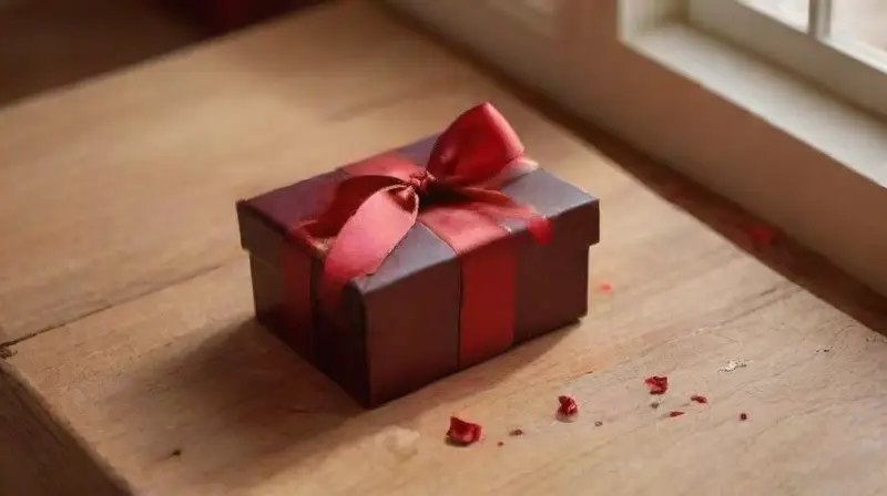 Caja de regalo abierta con juguetes eróticos