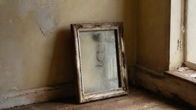 Una escena melancólica de soledad crepuscular