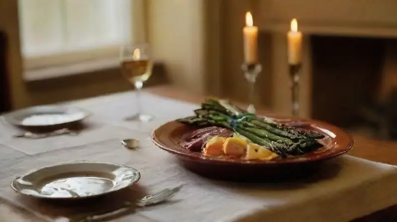 Cena romántica íntima con detalles amorosos