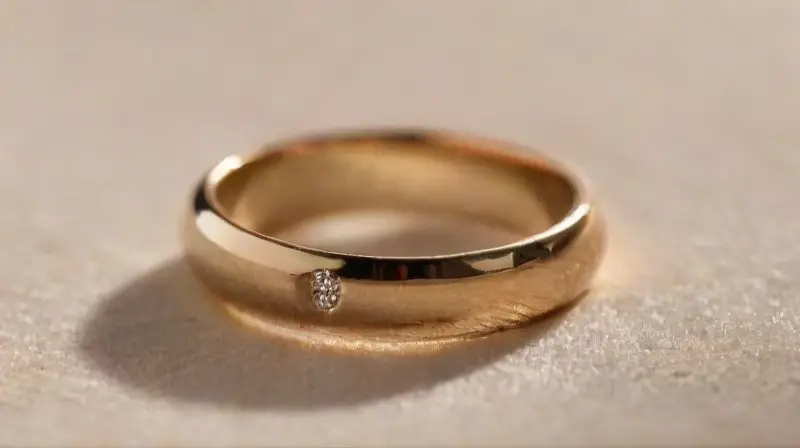 Anillos personalizados de pareja en exhibición