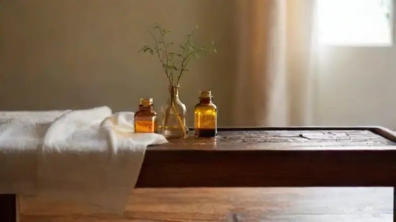 Un spa íntimo con luz cálida y relajante