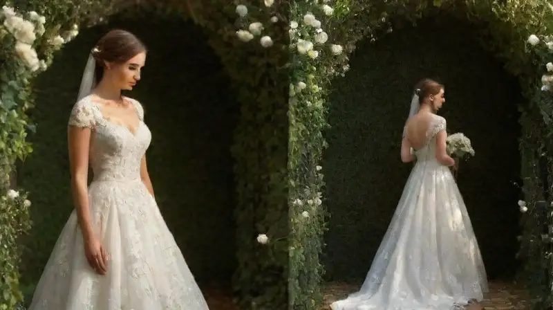 Boda soleada en jardín con pareja enamorada