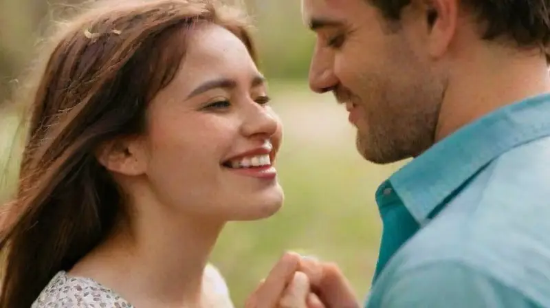Una pareja sonríe