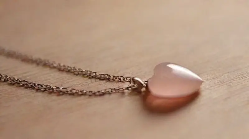 Un colgante corazón atrae almas gemelas